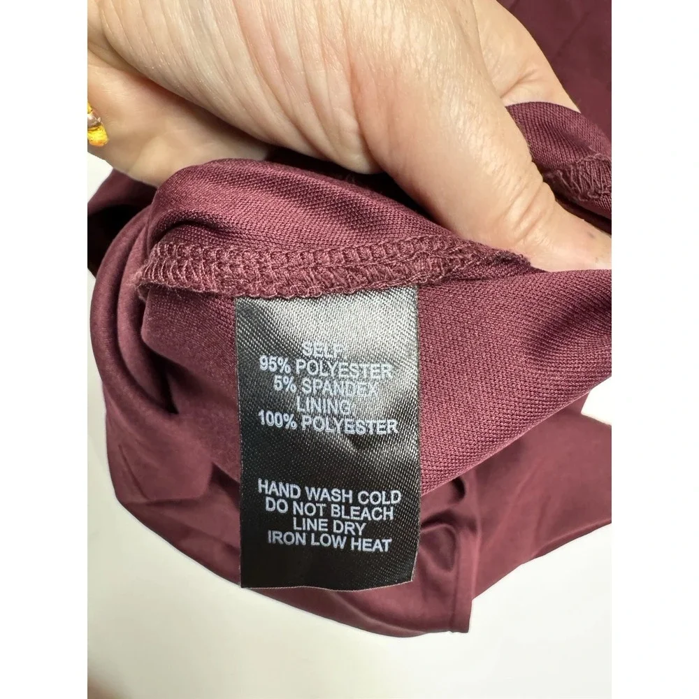 Lulu's Bodycon Fitted‎ Sleeveless Short Tank Dress Burgundy Size S Ruched NWT